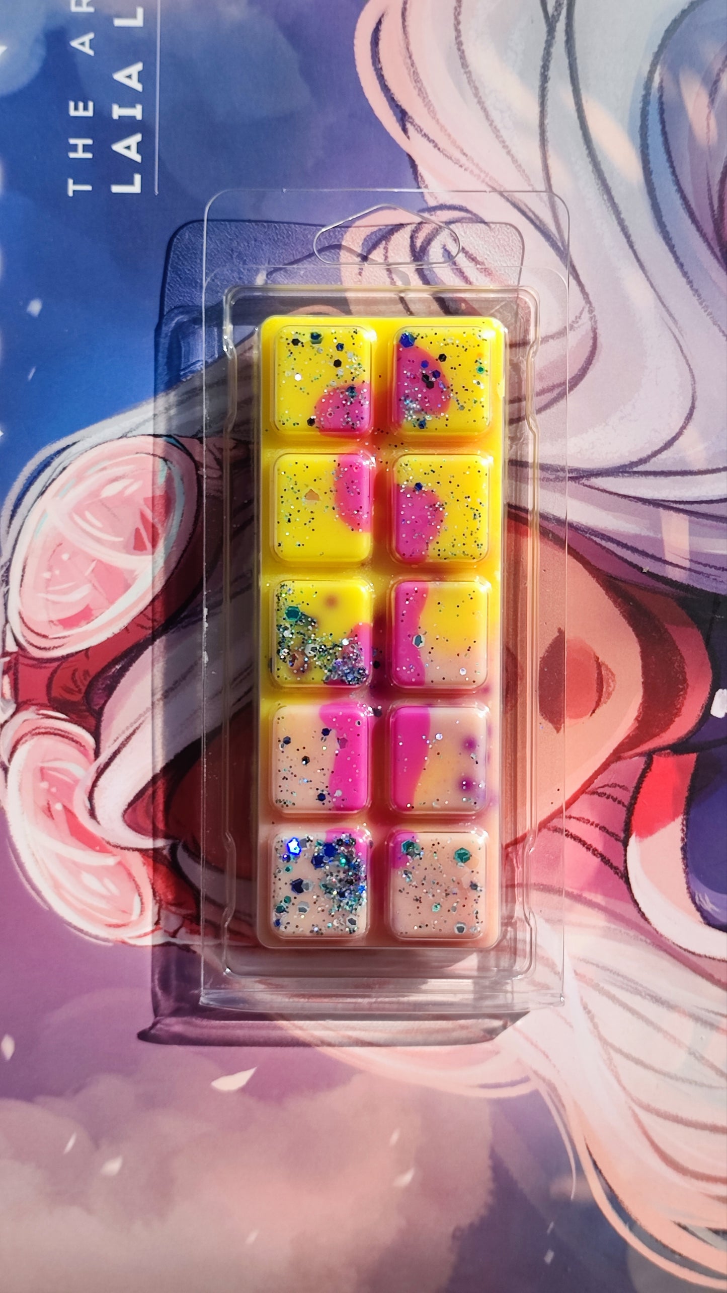 Lemon maringue pie wax melt snap bar
