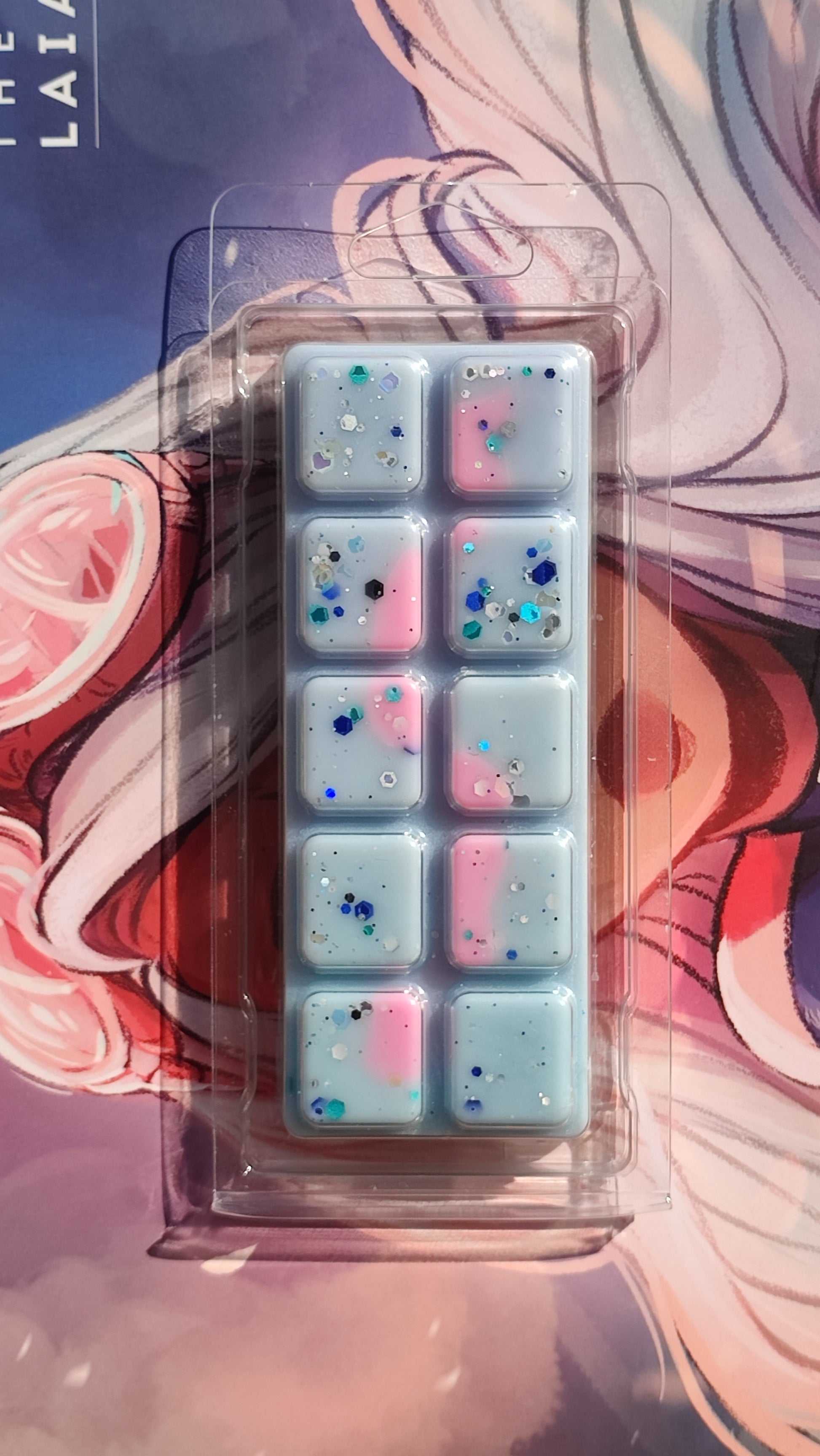 Baby powder wax melt snap bar